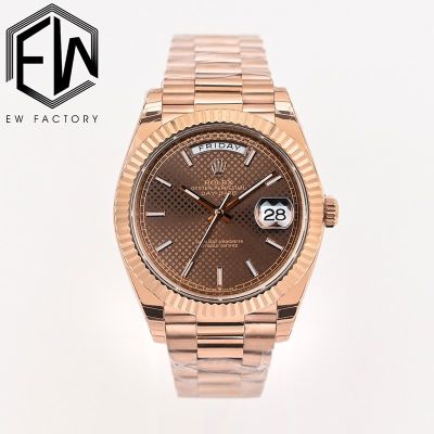 EW Factory Rolex Daydate 3255 Movement 40mm Rose Gold President Band Watch